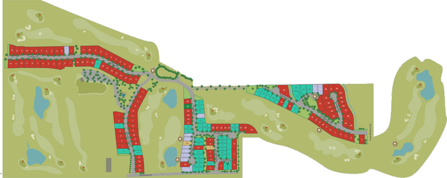 Red hawk Subdivision Plat Map